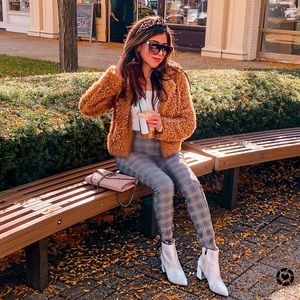 Blank NYC teddy bear jacket XS